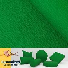 Pb028 Cushion Cover*Grass Green*Faux Leather synthetic Litchi Skin Box Sofa Seat for sale  Shipping to South Africa