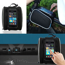 New ROSWHEEL Bicycle Front Tube Frame Bag for Touch Screen Cell Phone Panniers, used for sale  Shipping to South Africa