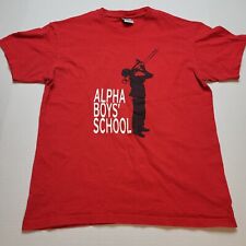 Camiseta masculina Alpha Boys School M vermelha Trombone Institute I48 comprar usado  Enviando para Brazil