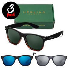 Tris occhiali da sole HERLING Pack AURA [Premium] uomo/donna sportivi fashion usato  Italia