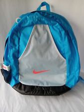 Nike Mochila Azul Negro Blanco Laptop Escuela Gimnasio Bolso de Noche, usado segunda mano  Embacar hacia Argentina