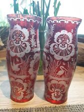 Paire vases rouge d'occasion  Plouézec