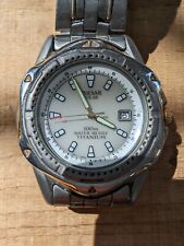 PULSAR SOLAR Watch TITANIUM V145-0C10 W/Luminous Dial Men’s Vintage for sale  Shipping to South Africa