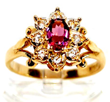 Used, 9ct 9 Carat Gold Ring Retro Cocktail Vintage Jewellery Size UK N US 7 EU 54 for sale  Shipping to South Africa