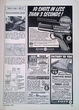 Pistolas de gas Crosman Hahn impresas anuncio revista American Rifleman noviembre 1960, usado segunda mano  Embacar hacia Argentina