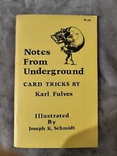 Notes underground card for sale  Highland Park