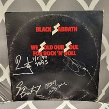 Black Sabbath assinado lp Vendemos nossa alma para Rock N Roll 4 membros, Vintage comprar usado  Enviando para Brazil