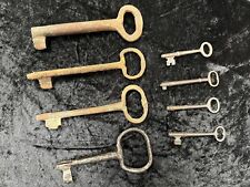 lote de llaves esqueleto antiguas vintage, barril abierto y hueco, gabinete, llaves de puerta segunda mano  Embacar hacia Mexico