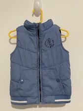 Chaleco amortiguador azul con cremallera para niño pequeño 18-24 meses invierno chaqueta sin mangas , usado segunda mano  Embacar hacia Argentina