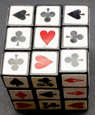 Cubo de Rubics Diamantes Corazones Palos Palos Trajes de Tarjetas de Poker Juego de Manos Estratégico segunda mano  Embacar hacia Argentina