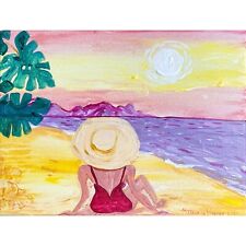 Woman beach painting for sale  Glendale