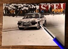 PHOTO - JUHA KANKKUNEN / PIIRONEN - OPEL MANTA GT/E (Rallye Bucles de SPA 1983), used for sale  Shipping to South Africa