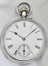 silver mechanical pocket watch for sale  UK