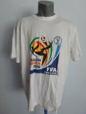 Camiseta masculina branca tamanho XL futebol futebol futebol fã Copa do Mundo FIFA África do Sul 2010 comprar usado  Enviando para Brazil
