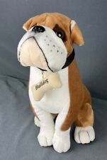 Filhote de pelúcia Dream Play Bulldog Bull Dog 12" marrom branco sentado, usado comprar usado  Enviando para Brazil