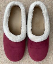 Ladies burgundy slippers for sale  UK