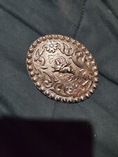 Rodeo bull riding belt buckle silver  for sale  San Antonio
