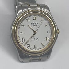 Relógio masculino Tissot 1853 PR 50 titânio J276-152 acabamento armação dourada raro testado comprar usado  Enviando para Brazil