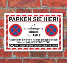 Schild parkverbot parken gebraucht kaufen  Bad Driburg
