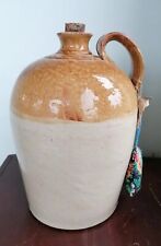 Vintage Large Flagon Jug Pitcher Stoneware Glazed Water Cooler Wine + Cork Used, used for sale  Shipping to South Africa