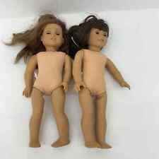 LOTE 2 Bonecas American Girl Caucasian Little Girl Bonecas Morena Cabelo Castanho Brinquedos, usado comprar usado  Enviando para Brazil
