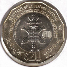 2023 México BU 20 pesos centenario. ¡Moneda Militar Del Heródico Colegio! segunda mano  Embacar hacia Argentina