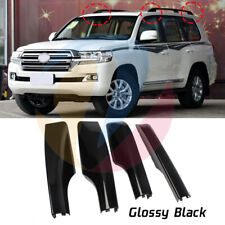√ 4x Shiny Black Roof Rack Leg End Cover For Toyota Land Cruiser LC200 2008-2021 for sale  Shipping to South Africa