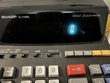 Calculadora de impressão Sharp EL-2196BL 12 dígitos máquina de adição 2 cores  comprar usado  Enviando para Brazil
