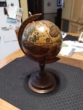 Globo mundial de mesa de madera vintage segunda mano  Embacar hacia Argentina