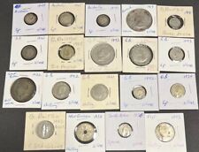 LOTE DE MONEDAS MUNDIALES DE PLATA BRITÁNICAS 1920-1964 GRAN BRITÁNICA FIJI REINO GUINEA S ÁFRICA segunda mano  Embacar hacia Argentina