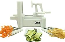 Chef's Inspirations Premium Range Spiraliser Spiral Vegetable Slicer Heavy Duty , used for sale  Shipping to South Africa