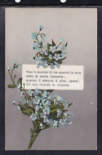 Cartolina fiori non usato  Italia