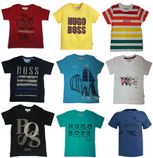 Hugo Boss Bebé Chicos Mangas Cortas Escote redondo con logotipo impreso camisetas de algodón 6m - 36m segunda mano  Embacar hacia Spain