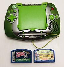 LeapFrog Leapster Learning Game System Green & Silver Handheld Console + 2 Games for sale  Shipping to South Africa