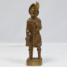 Stara rzeźba Nocny Strażnik, rzeźbiona w drewnie figurka Wysokość: 40 cm, używany na sprzedaż  PL