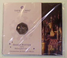 Wielka Brytania 50p pence 2023 Harry Potter Zamek Hogwart (ku/ni BU) blister na sprzedaż  Wysyłka do Poland