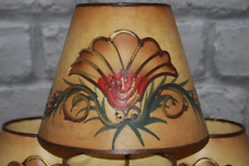 Antique French Hand Painted Cow Hide / Calf Hide Light Shade / Lamp Shade for sale  Shipping to South Africa