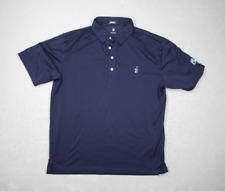 Usado, Camisa polo Johnnie O para hombre grande azul mezcla algodón playa whisky logotipo golf segunda mano  Embacar hacia Argentina