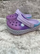 Crocs Sirena Talla 5C Bebé/Niño Pequeño Púrpura, Azul Sandalias Zapatos Usados en Excelente Condición segunda mano  Embacar hacia Argentina