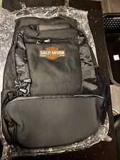 Mochila Harley Davidson logotipo preta laptop bolsos bolsa motociclista zíper lona nova comprar usado  Enviando para Brazil