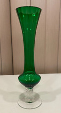 glass emerald green vase for sale  Dayton
