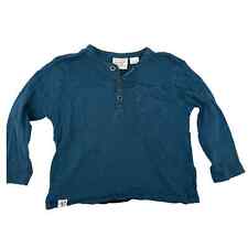 Camiseta Zara bebê menino azul-petróleo Henley manga longa 12-18 meses comprar usado  Enviando para Brazil