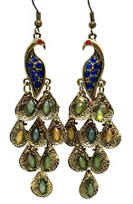 Vtg earrings peacock for sale  Henrico