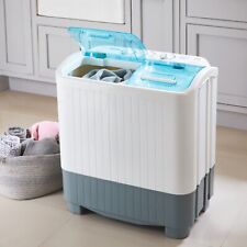 Portable Twin Tub Washing Machine & Spinner Gravity Drain Clothes Garment Washer, used for sale  Shipping to South Africa