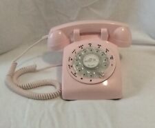 Glodeals 1960's Style Pink Retro Old Fashioned Rotary Dial Phone Model CTR307, used for sale  Shipping to South Africa
