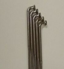 SILVER 14g(2.0/1.8mm) DOUBLE BUTTED Stainless J-bend bicycle Custom spokes, used for sale  Shipping to South Africa