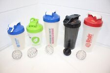 Lot of 5 GENUINE Blender Bottle Protein Shakers w/ Whisks/Balls Diff. Colors! for sale  Shipping to South Africa