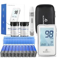 Kit de monitor de glicose no sangue com 100 tiras e lancetas de teste de açúcar no sangue, glicosímetro comprar usado  Enviando para Brazil