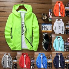 Unisex Waterproof WindBreaker Jacket Hoodie Lightweight Sun Protection Thin Coat for sale  Shipping to South Africa