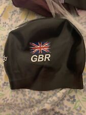 Usado, Boné de natação Team GB GBR Great Britain Speedo silicone sólido olímpico preto comprar usado  Enviando para Brazil